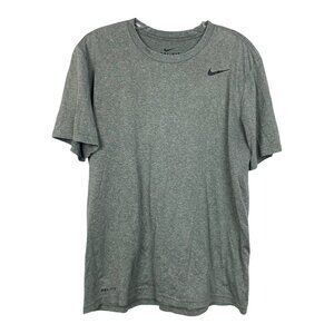 Nike Mens Dri-Fit Gray Short Sleeve Tee Shirt Size M